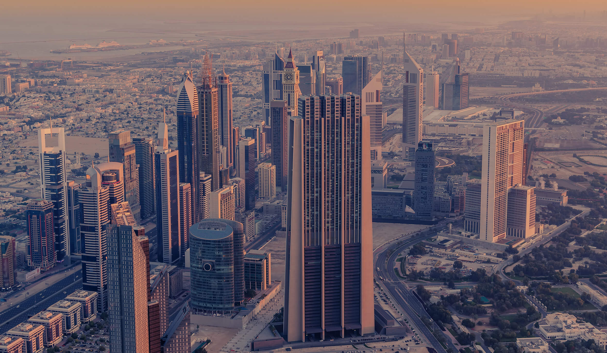 Photo vue du ciel Dubaï